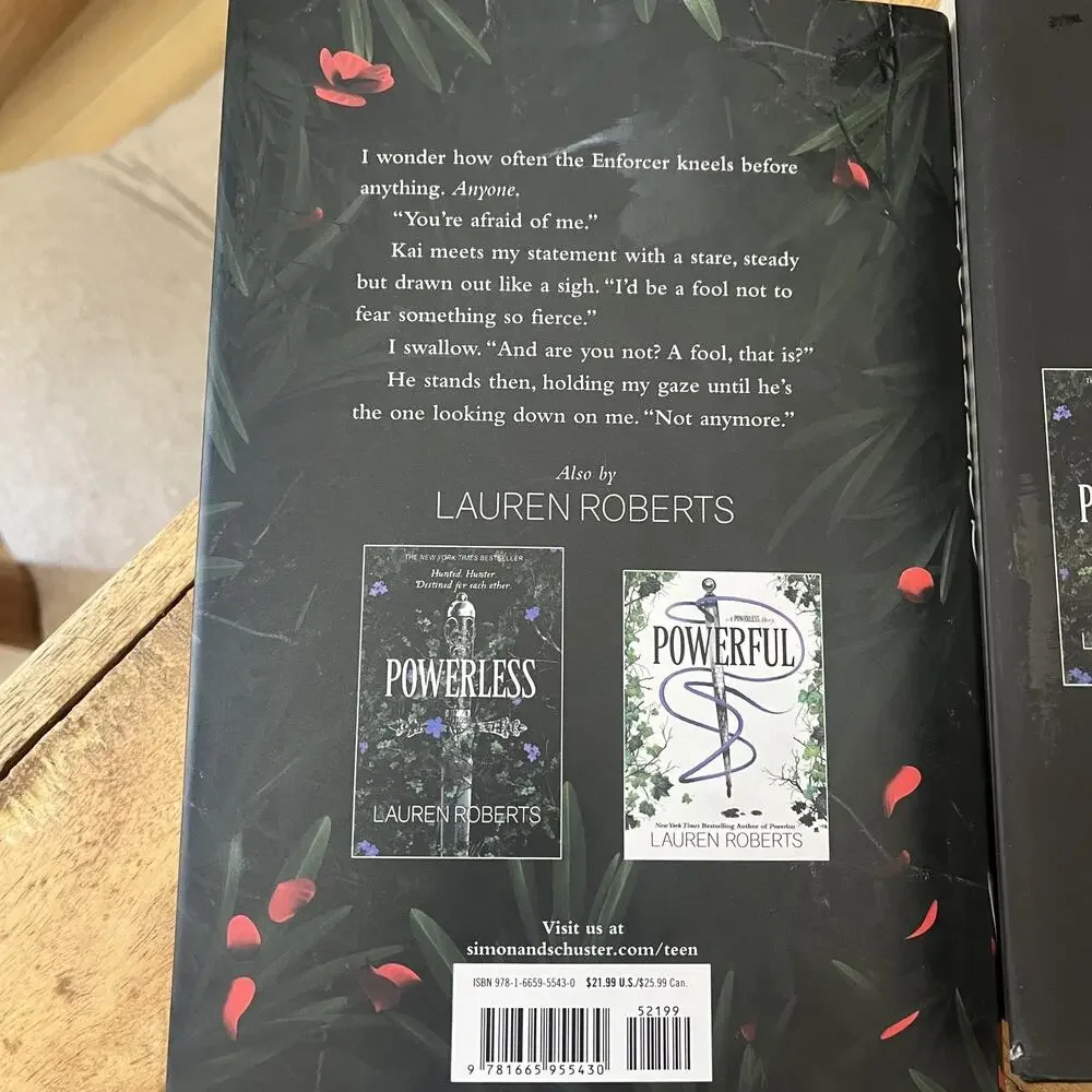 Powerless Fearless Reckless by Lauren Roberts Trilogy Hardcover Book Set